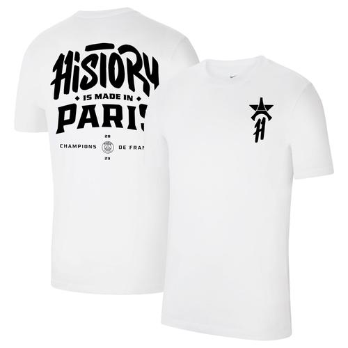 T-Shirt Psg Nike 11ème Titre History Is Made In Paris - Champions 2023 - Blanc - Enfant