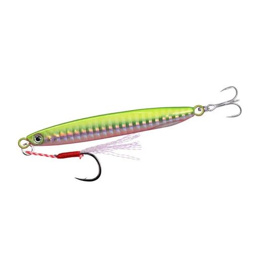 Leurre De Pêche En Métal Super Coulant,Appât Él,Lancer De Traînée À Terre,Cuillère À Jigger,Matériel De Pêche,7g,10g,21g,30g,40g,1 Pièce - Type C1-2 Hooks-10g 55mm