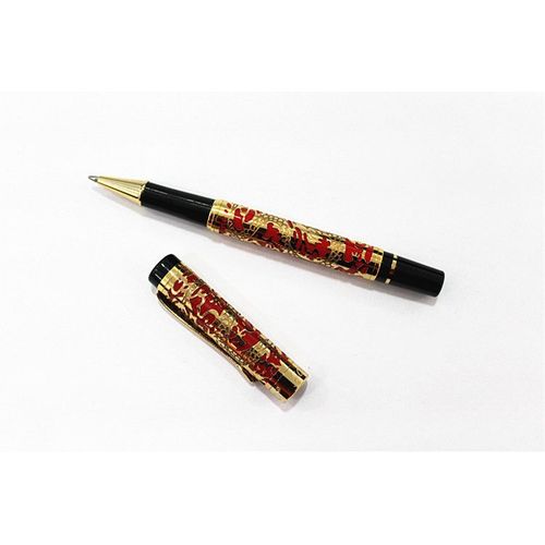 Jinhao-Stylo À Rouleau Rouge Et Doré, 5000, Stylo À Bille Dragon De Siècle En Relief, Pour Cadeau