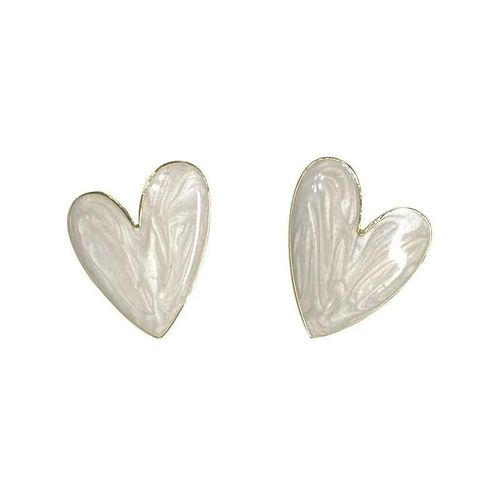 Boucles D'oreilles En Forme De Grand C?ur Pour Femme Et Fille,Bijou Minimaliste,Style Coréen,Love Dstressglaze,Esthétique 03/Life,Piercing