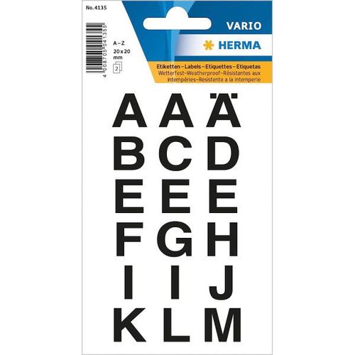 Lettres - Stickers - Autocollant - 20x20mm - Grand Format - A À Z - Majuscules