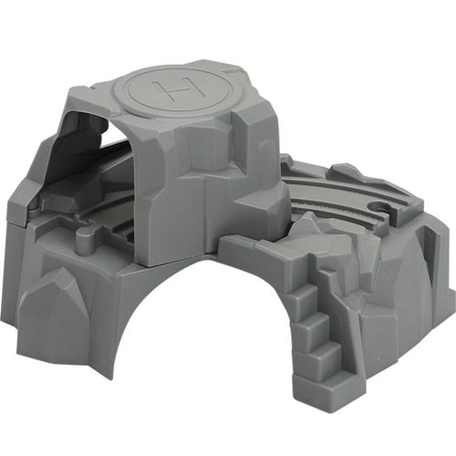 Rail De Train En Plastique Gris À Double Tunnel En Bois, Accessoires Pour Voie De Tunnel