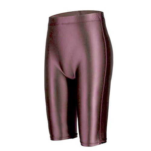 Leggings Moulants Taille Haute Pour Femmes,Shorts Minces,Bas Au Genou,Leggings Sexy Brillants En Satin,Streetwear Décontracté,Été,3xl