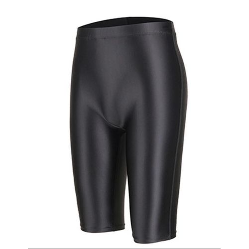 Leggings Moulants Taille Haute Pour Femmes,Shorts Minces,Bas Au Genou,Leggings Sexy Brillants En Satin,Streetwear Décontracté,Été,3xl