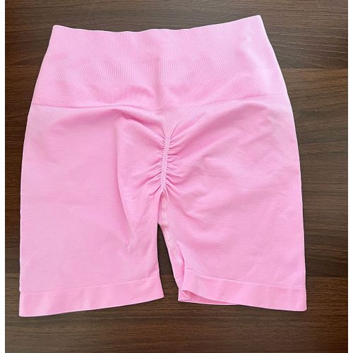 Short Rose De Sport Pour Femmes,Leggings D'été,Taille Haute,Butin,Fitness,Yoga,Pantalons Courts,Vêtements D'entraînement De Motard