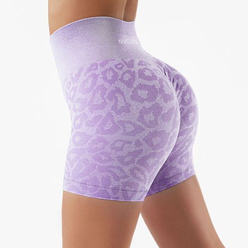 Nvgtn-Short Léopard Sans Couture Pour Femme,Élastique,Respirant,Levage De La Hanche,Loisirs,Sport,Course À Pied,Fitness