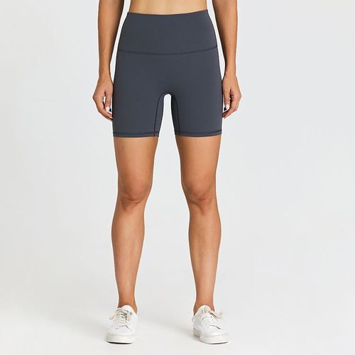 Shorts De Gymnastique Taille Haute,6 Pouces,Doux,Brossé,Contrôle Du Ventre,Leggings De Yoga Pour Femmes,Sans Couture Avant