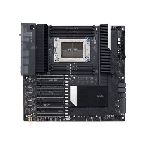 ASUS Pro WS WRX80E-SAGE SE WIFI II - Carte-mère - ATX / SSI EEB étendu - Socket sWRX8 - AMD WRX80 Chipset - USB-C 3.2 Gen 2x2, USB-C 3.2 Gen2, USB 3.2 Gen 2, USB 3.2 Gen 1 - 2 x 10 Gigabit LAN...