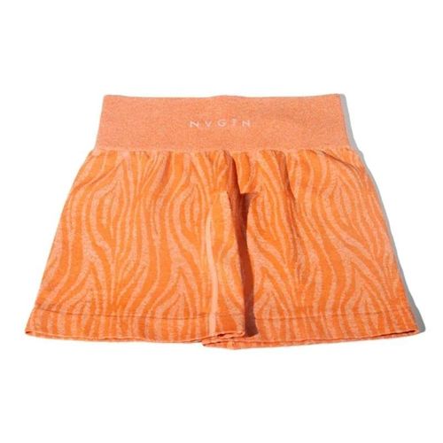 Nvgtn-Short De Sport Sans Couture Pour Femme,Short De Yoga,Imprimé Léopard Et Zèbre