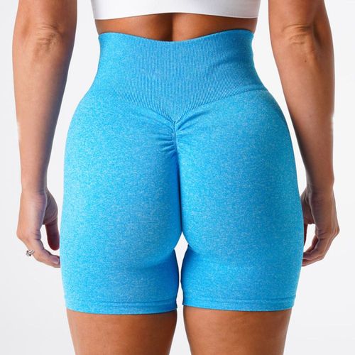 Short De Yoga Taille Haute Sans Couture Pour Femme,Vêtements De Sport Extensibles,Short D'entraînement,Vêtements De Gym Push-Up,Été