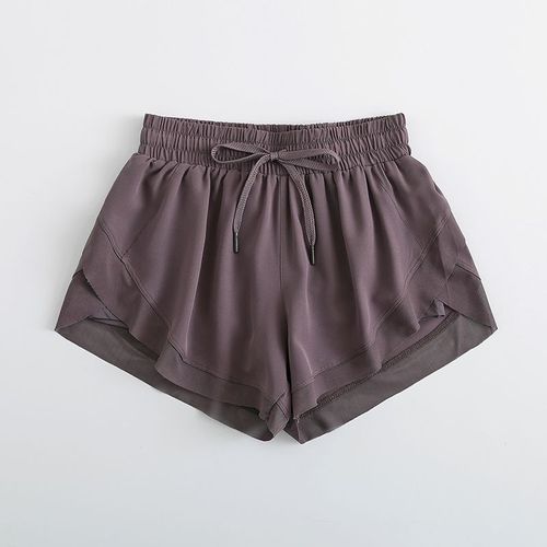 Short De Sport 2 En 1 Pour Femmes,Avec Cordon De Serrage,Taille À Séchage Rapide,Pour La Course À Pied,Le Yoga,Le Vélo,Double Couche,Avec Poches