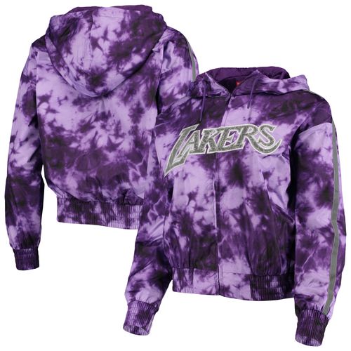 Sweat À Capuche Coupe-Vent Sublimé Violet Los Angeles Lakers Galaxy Mitchell & Ness Pour Femme