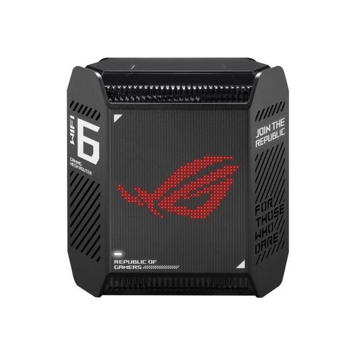 ASUS ROG Rapture GT6 - Système Wi-Fi - (routeur) - jusqu'à 270 m² - maillage 1GbE, 2.5GbE - Wi-Fi 6 - Bi-bande