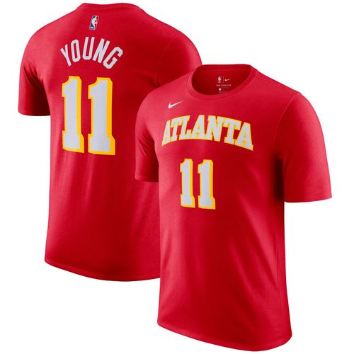 Atlanta Hawks Nike Icon Name & Number T-Sihrt - Trae Young - Homme