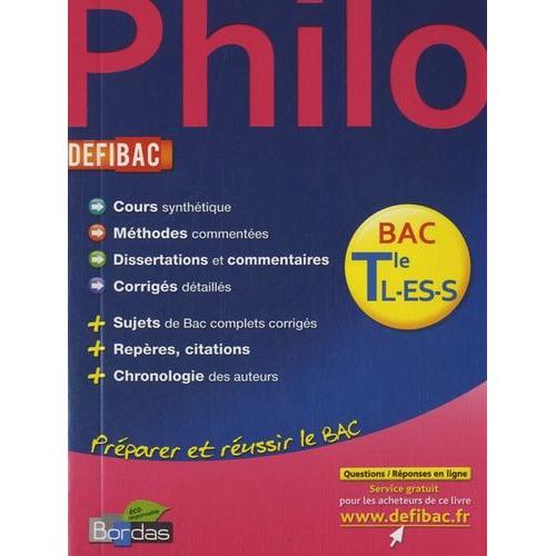 Défibac Philo Tles L-Es-S