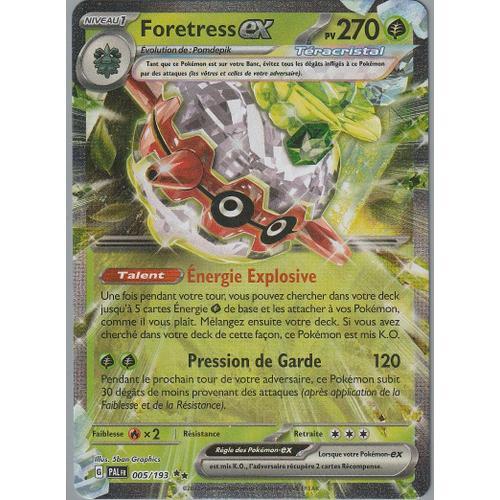 Carte Pokémon - Foretress Ex - 005/193 - Ultra-Rare - Téracristal - Ev2 Evolutions À Paldea