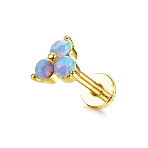 Drperfect-Boucles D'oreilles Clous Cartilage Pour Femme,Acier Inoxydable,Dos Pio,Papillon,Lune,Fleur,Helix Tragus,Piercing Bijoux,16g