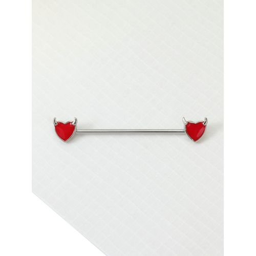 Boucles D'oreilles En Acier Pour Homme Et Femme,Générateur D'haltères,Flèches,C?urs,Cartilage Court,Piercing Corporel,Bijoux Industriels,Longueur 38mm,16g