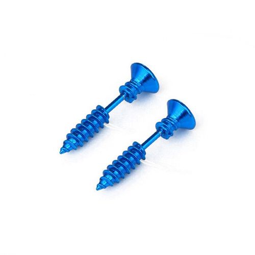Boucles D'oreilles Punk Pour Hommes Et Femmes,2 Pièces,Anti-Allergique,En Acier Inoxydable,Piercing Pour Le Corps,Mode,Vis Entière,Bijoux Amusants