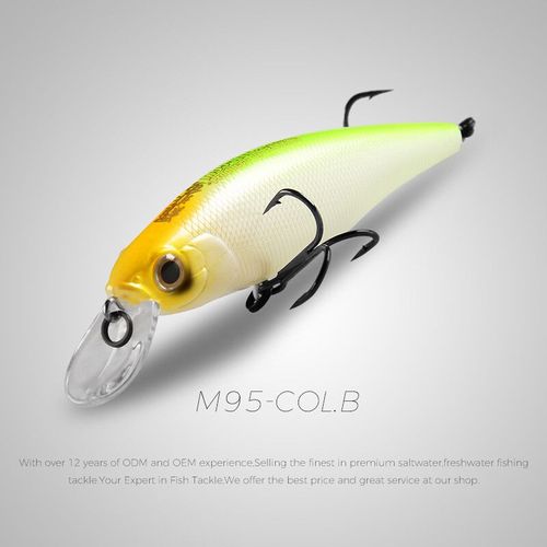 Bearking Appât Squad Minnow En Tungstène,Leurre De Pêche,Poisson Nageur À Vibrations,Couleurs Assorties,Système De Poids Sp,14.8 G,6g,95 Mm,65mm - Type 95mm-Col.B