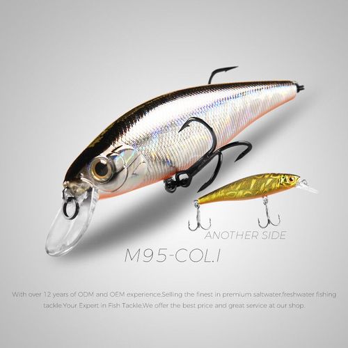 Bearking Appât Squad Minnow En Tungstène,Leurre De Pêche,Poisson Nageur À Vibrations,Couleurs Assorties,Système De Poids Sp,14.8 G,6g,95 Mm,65mm - Type 95mm-Col.I
