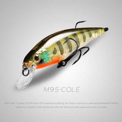 Bearking Appât Squad Minnow En Tungstène,Leurre De Pêche,Poisson Nageur À Vibrations,Couleurs Assorties,Système De Poids Sp,14.8 G,6g,95 Mm,65mm - Type 95mm-Col.E