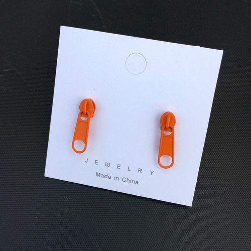 Boucles D'oreilles À Glissière En Alliage Coloré Pour Femmes,Style Ins,Mini Boucles D'oreilles Créatives Et Mignonnes,Cadeaux De Bijoux Drôles Uniques Et À La Mode