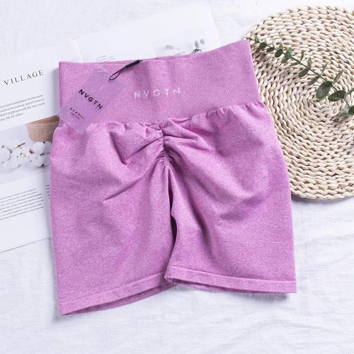 Nvgtn-Short D'entraînement Sans Couture Scrunch Bum Pour Femme,Leggings Courts,Froncé,Pantalon De Yoga,Tenues De Fitness,Vêtements De Sport De Gym,Pantalons Chauds