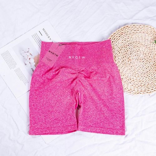 Nvgtn-Short D'entraînement Sans Couture Scrunch Bum Pour Femme,Leggings Courts,Froncé,Pantalon De Yoga,Tenues De Fitness,Vêtements De Sport De Gym,Pantalons Chauds