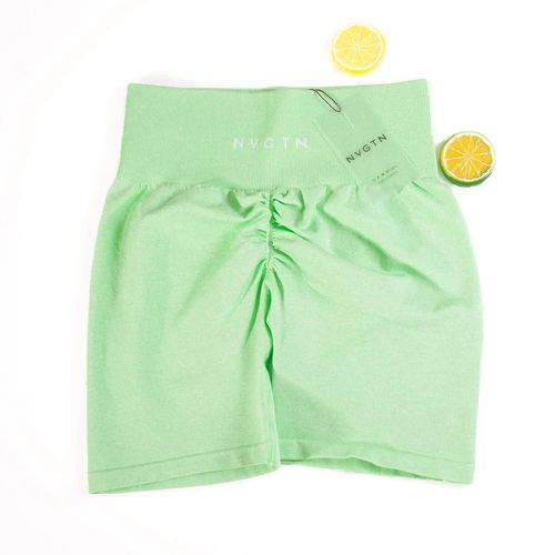 Nvgtn-Short D'entraînement Sans Couture Scrunch Bum Pour Femme,Leggings Courts,Froncé,Pantalon De Yoga,Tenues De Fitness,Vêtements De Sport De Gym,Pantalons Chauds