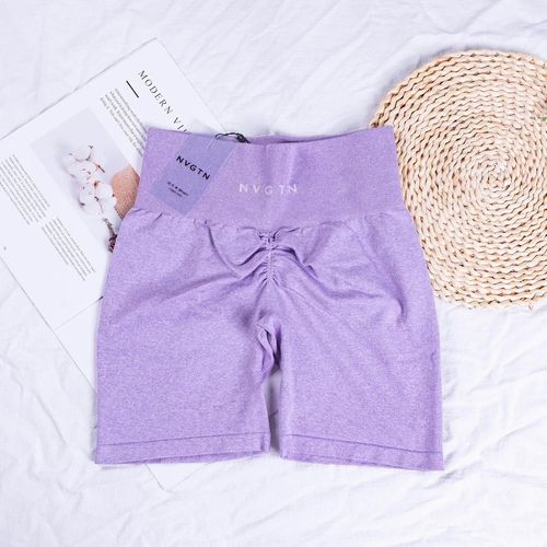Nvgtn-Short D'entraînement Sans Couture Scrunch Bum Pour Femme,Leggings Courts,Froncé,Pantalon De Yoga,Tenues De Fitness,Vêtements De Sport De Gym,Pantalons Chauds