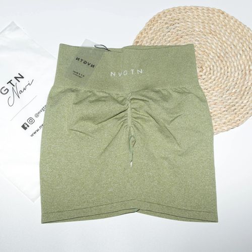 Nvgtn-Short D'entraînement Sans Couture Scrunch Bum Pour Femme,Leggings Courts,Froncé,Pantalon De Yoga,Tenues De Fitness,Vêtements De Sport De Gym,Pantalons Chauds