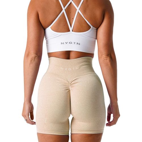 Nvgtn-Shorts En Ique Dex Sans Couture Pour Femme,Shorts De Fitness Artificiel Astiques Respirants,Lifting Des Hanches,Loisirs,Sports,Course À Pied