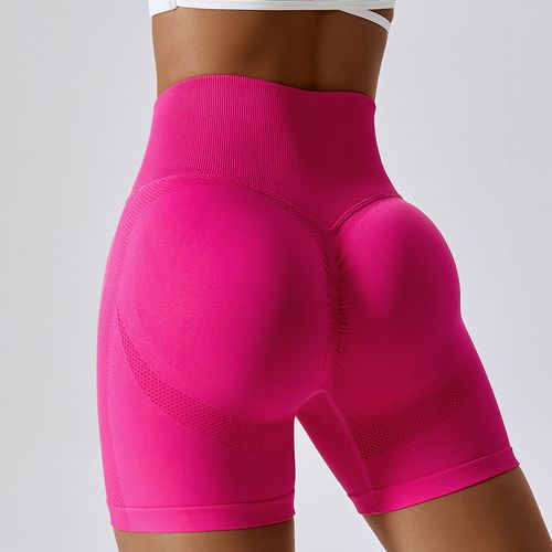 Short De Sport Taille Haute Sans Couture Pour Femmes,Legging Push-Up Froissé,De Gymnastique,De Cyclisme Et De Yoga