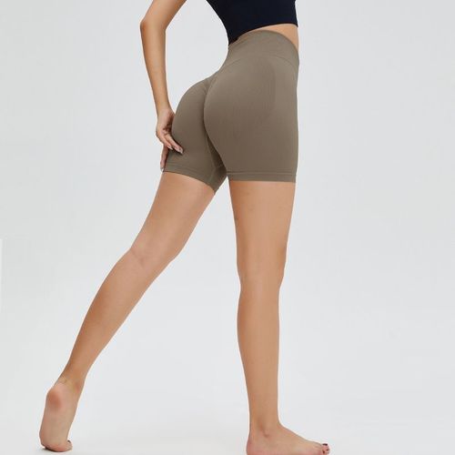 Short De Sport Taille Haute Sans Couture Pour Femmes,Legging Push-Up Froissé,De Gym,De Cyclisme,De Yoga Et D'entraînement,Short Sport Femme,Short Femme,Short De Sport Femme,Short De Sport,Short Push