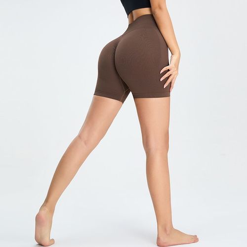 Short De Sport Taille Haute Sans Couture Pour Femmes,Legging Push-Up Froissé,De Gym,De Cyclisme,De Yoga Et D'entraînement,Short Sport Femme,Short Femme,Short De Sport Femme,Short De Sport,Short Push