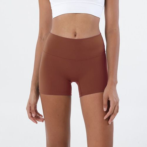 Short En Nylon Pour Femmes,Taille Haute,Élastique,Respirant,Sans Lignes Gênantes