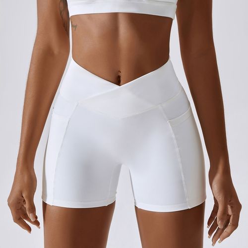 Shorts De Fitness Taille Haute Avec Poches Pour Femme,Leggings Push-Up Pour Le Cyclisme,L'entraînement,La Course À Pied,Le Yoga,La Gym,Le Butin,Scrunch