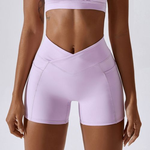 Shorts De Fitness Taille Haute Avec Poches Pour Femme,Leggings Push-Up Pour Le Cyclisme,L'entraînement,La Course À Pied,Le Yoga,La Gym,Le Butin,Scrunch