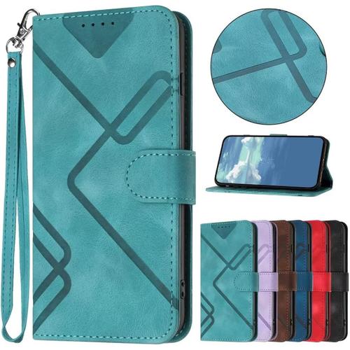 Coque Pour Samsung Galaxy J3 2016 / J310, [Housse En Cuir Pu Premium] [Etui À Rabat] [Pochette De Portefeuille], Étui De Protection Pour Samsung Galaxy J3 2016 / J310 - Bleu Clair