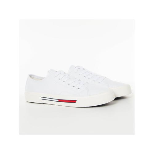 Basket Tommy Jeans Flag Femme Blanc - 40