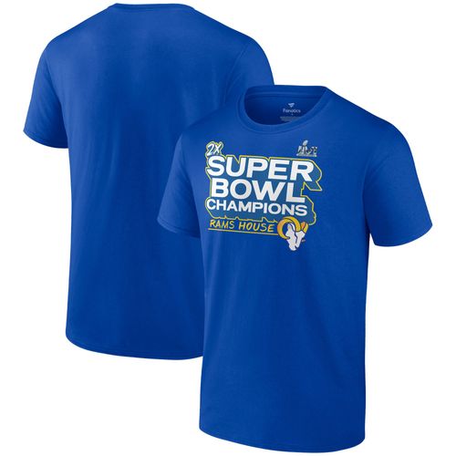 T-Shirt Fanatics Royal Los Angeles Rams Super Bowl Lvi Champions Big & Tall Parade Pour Hommes