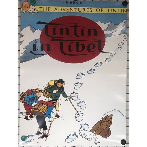 Affiche Tintin In Tibet (Tintin Au Tibet), The Adventures Of Tintin, Bd, Bande Dessinée, Tintin Et Milou, Hergé