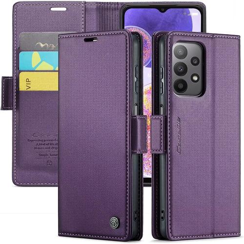 Coque Pour Google Pixel 8, [Housse En Cuir Pu Premium] [Etui À Rabat] [Pochette De Portefeuille] Étui De Protection Pour Google Pixel 8- Violet