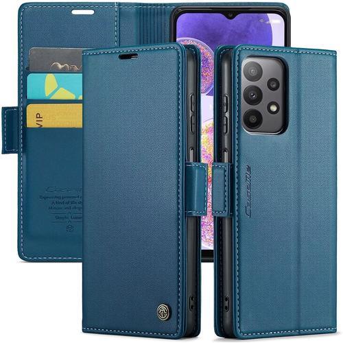 Coque Pour Xiaomi 12/12x/12s, [Housse En Cuir Pu Premium] [Etui À Rabat] [Pochette De Portefeuille] Étui De Protection Pour Xiaomi 12/12x/12s- Bleu