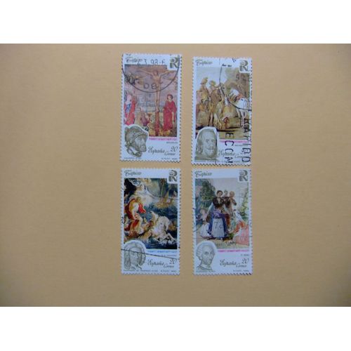 31 Espagne 1990 / Patrimoine Artistique - Tapisserie / Edifil 3086 / 3089 Fu Yvert 2698 / 2701 Fu