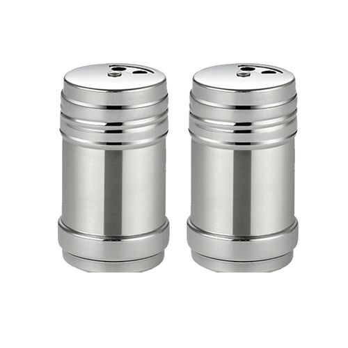 Ensemble De Sali?Res Et Poivri?Res En Acier Inoxydable Pour Condiments De Cuisine - [Couleur Naturelle] Extra Large