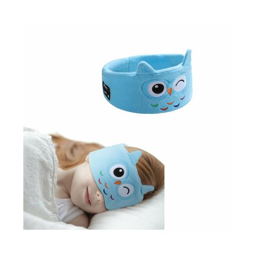 Masque De Sommeil Bluetooth Pour Enfants, Voyage Sans Fil, Musique De Sommeil, Bandeau, Écouteurs, Hibou Bleu