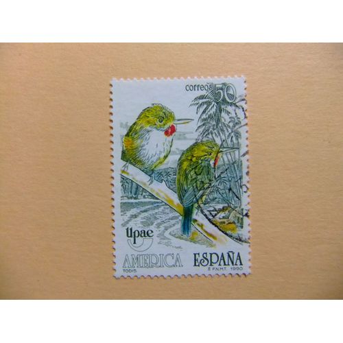 31 Espagne 1990 / Upae Coraciform Ave/ Edifil 3083 Fu Yvert 2695 Fu