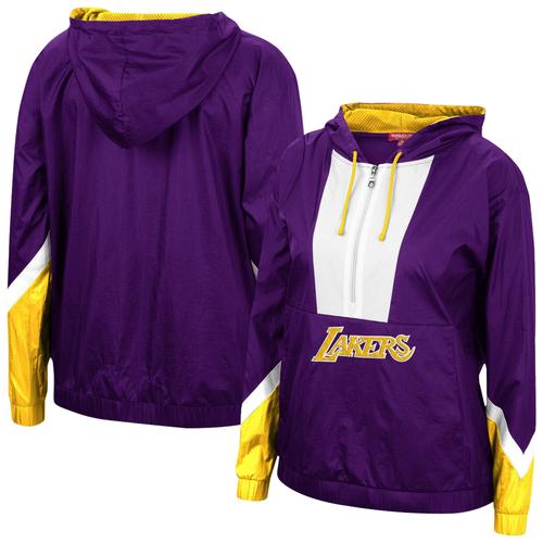 Sweat À Capuche Coupe-Vent 2.0 Pour Femme Mitchell & Ness Pourpre Los Angeles Lakers